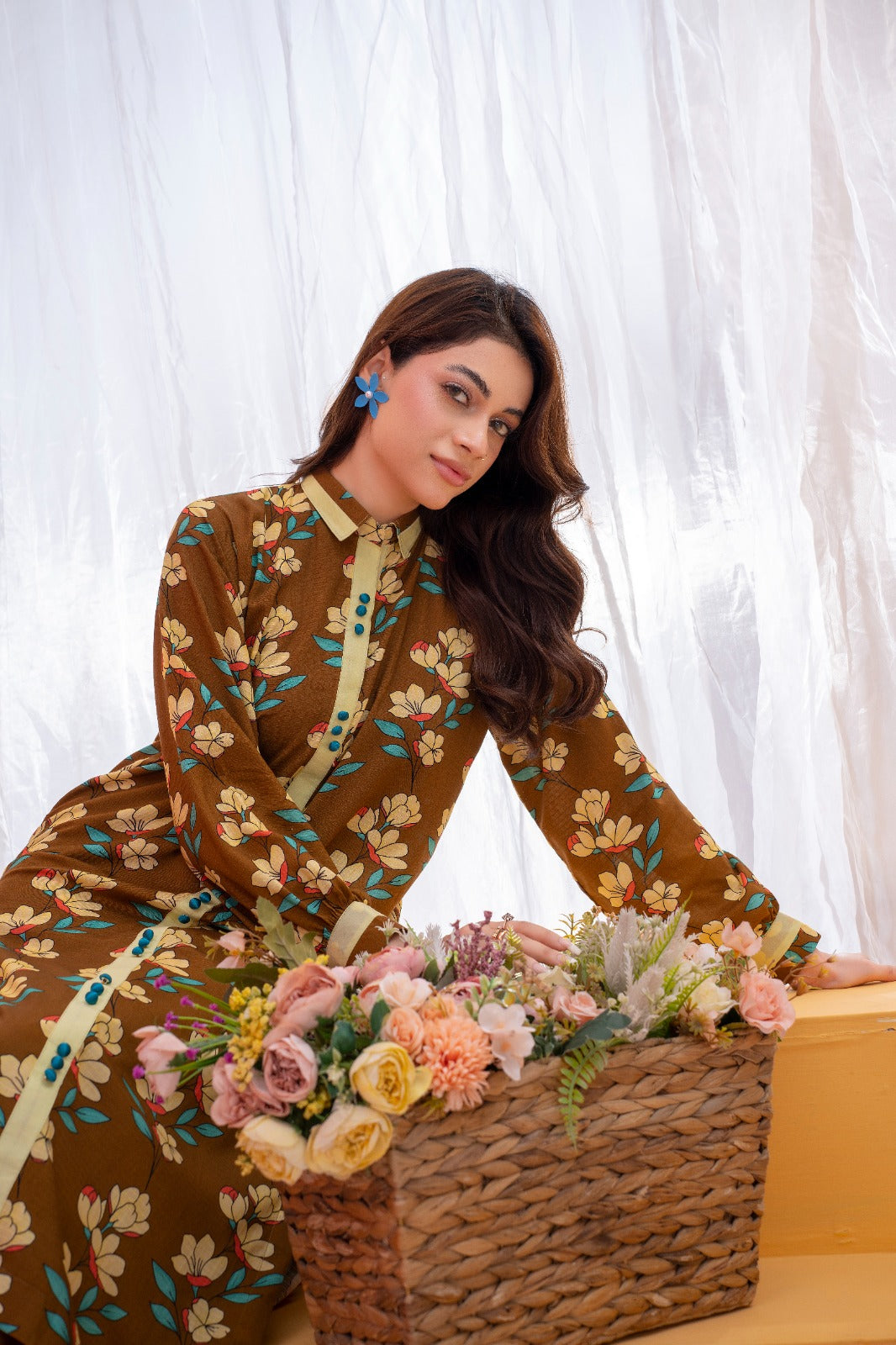 Printed Linen Two-Piece – Bana Dora Allover