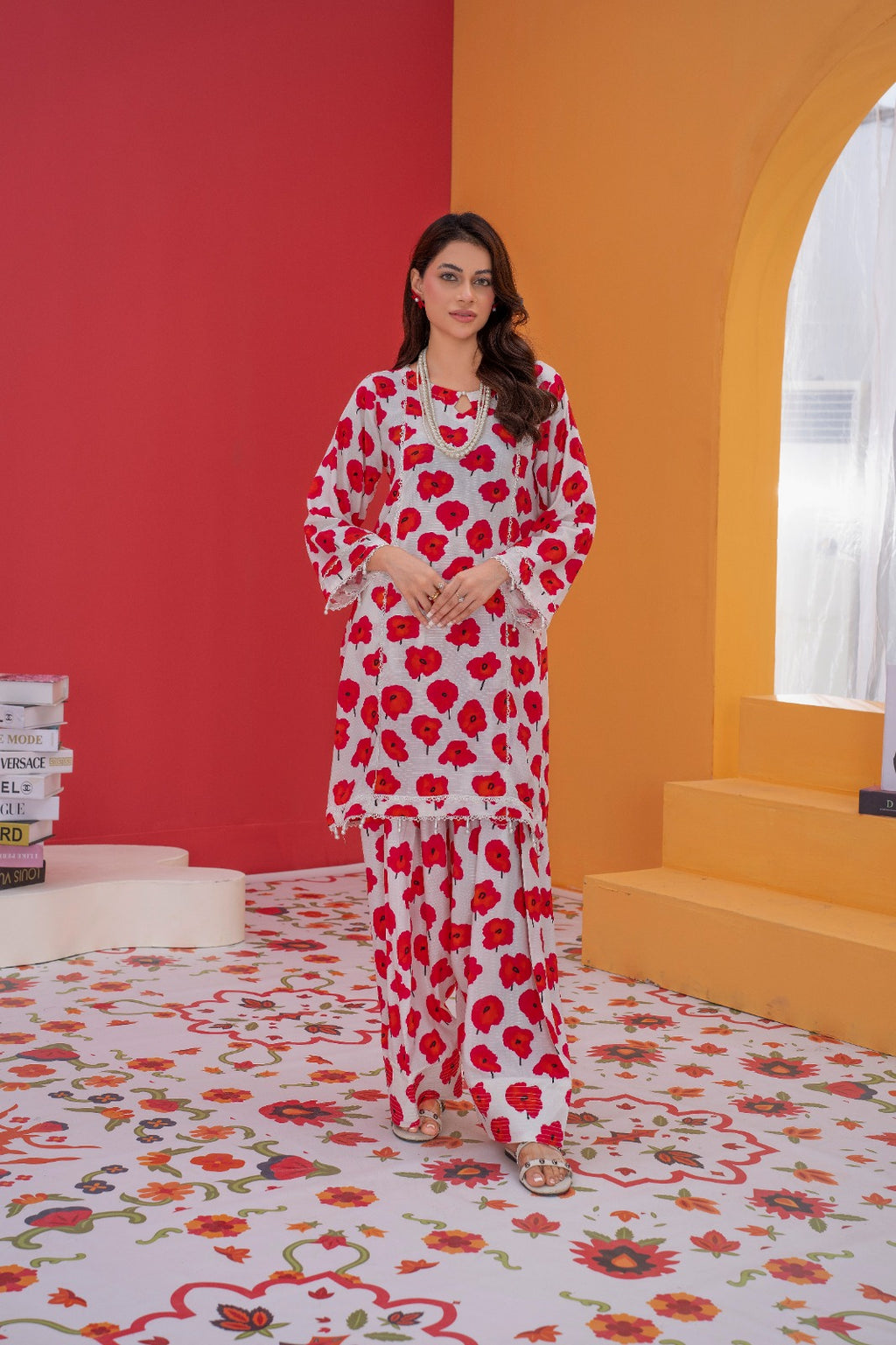 Printed Linen Two-Piece – Bana Dora Allover