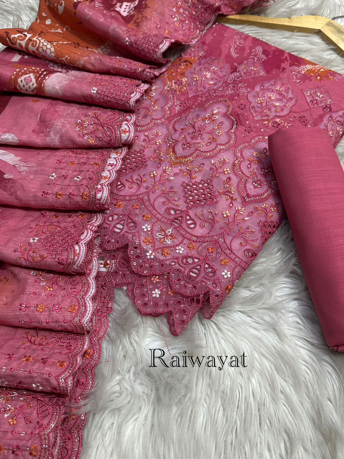 Raiwayat Luxury Three-Piece Khaddar Suit