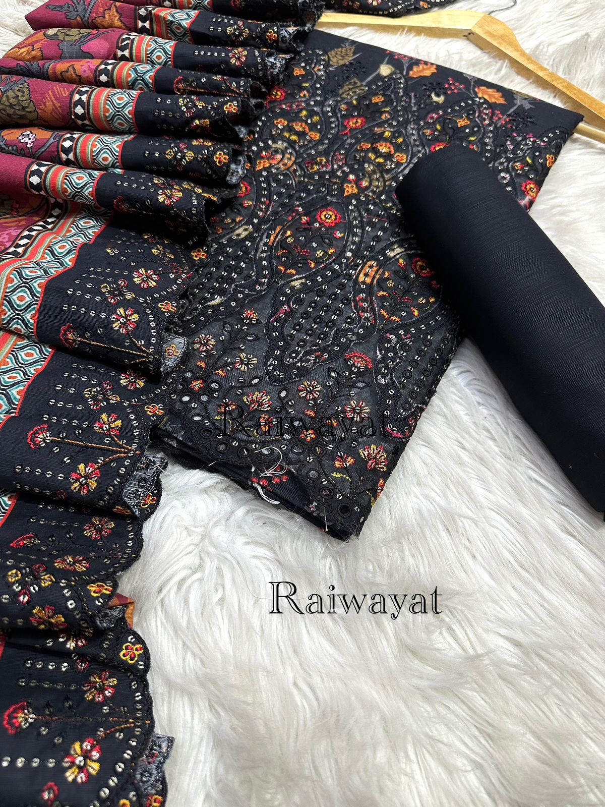 Raiwayat Luxury Three-Piece Khaddar Suit