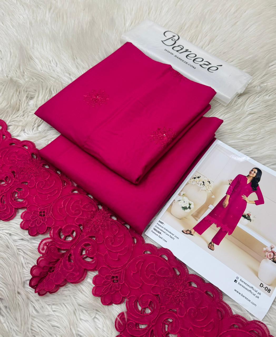 Bareeze Unstitched Two Piece Embroidered